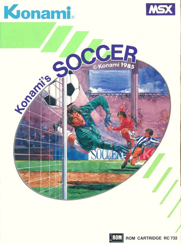Konami's Soccer box art for MSX